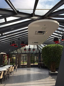 Plafond tendu 3D Luxtend&reg; blanc cass&eacute; satin